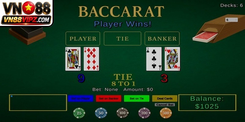 Quy tắc rút lá bài thứ ba trong Baccarat đổi thưởng